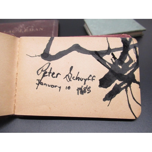 149 - Victorian pocket album of autographs and signatures from the 1980s New York underground art scene, i... 