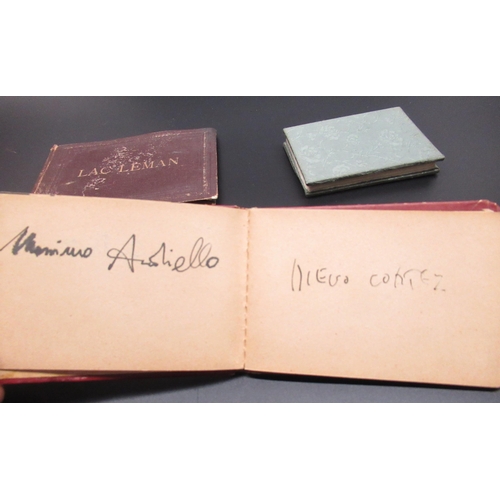 149 - Victorian pocket album of autographs and signatures from the 1980s New York underground art scene, i... 