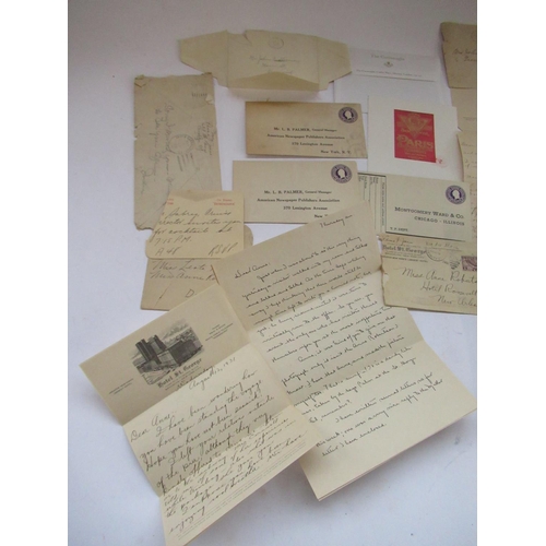 148 - Small collection of C1830's Bank of America cheques (23) and a qty. of 1930's and later American cov... 