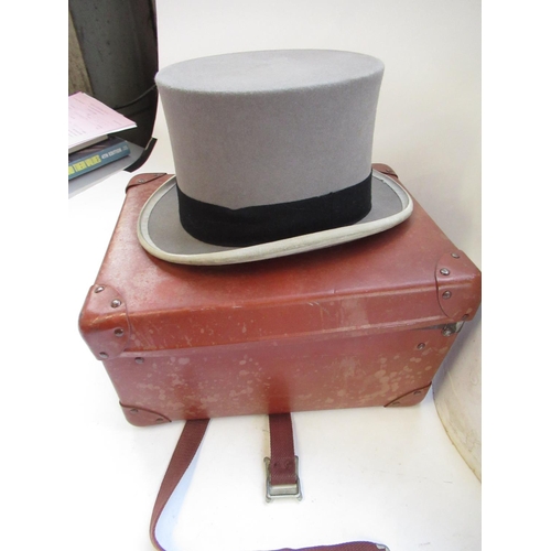 197 - Lock & Co. grey Top hat, size 71/8 58, in Lock & Co. box and a Woodrow of Piccadilly grey Top hat, i... 