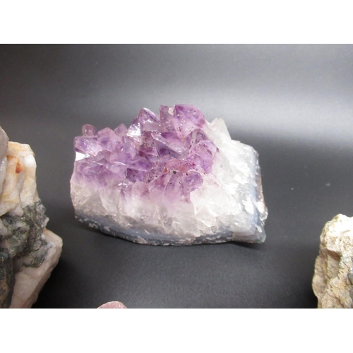 329 - Collection of minerals inc. Rose Quartz, Malachite, Amethyst, Iron Pyrite, etc. (12)