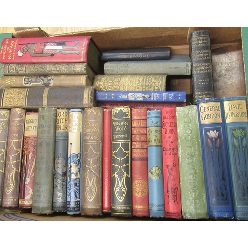 332 - Collection of Victorian fiction books and other non-fiction books (2 boxes)