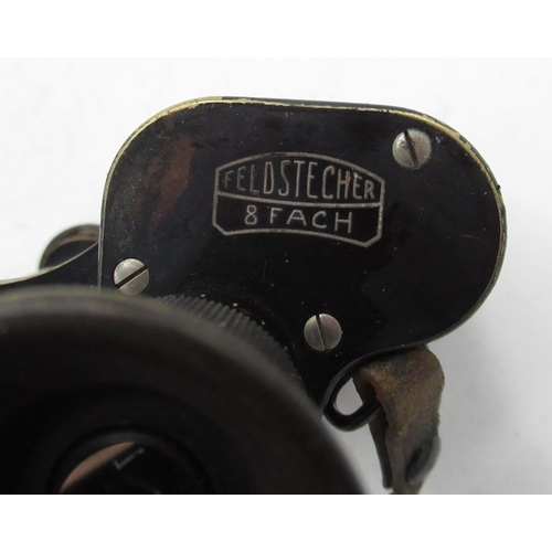 301 - Carl Zeiss Jena 8x Feldstecher binoculars, no visible serial no.