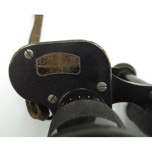 301 - Carl Zeiss Jena 8x Feldstecher binoculars, no visible serial no.