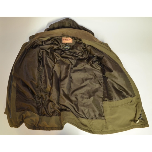 31 - Schoffel Goretex outdoor jacket, colour green, size large.