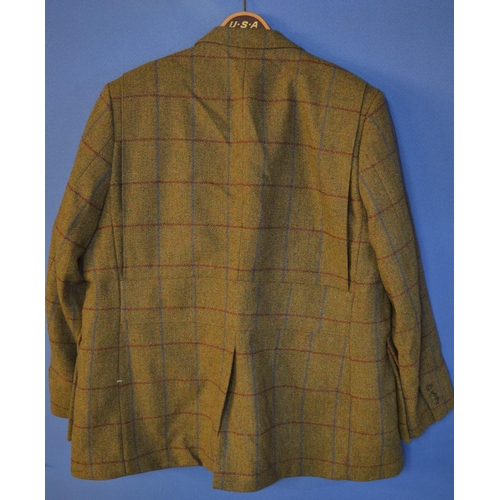 32 - John Brocklehurst tweed jacket, waistcoat and breeks. No size but is large.