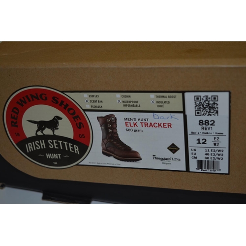 45 - Pair of Red Wing Shoes Mens Hunt Elk Tracker boots by Irish Setter Boots, UK size 11. Quite well bro... 