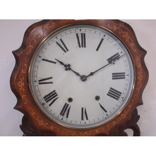 275 - Jerome & Co. - Superior 8 day Anglo-American clocks, early C20th inlaid and figured walnut drop dial... 