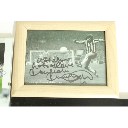 533 - Football - three Newcastle United signed photographic prints for Shay Given, Habib Beye and Malcolm ... 