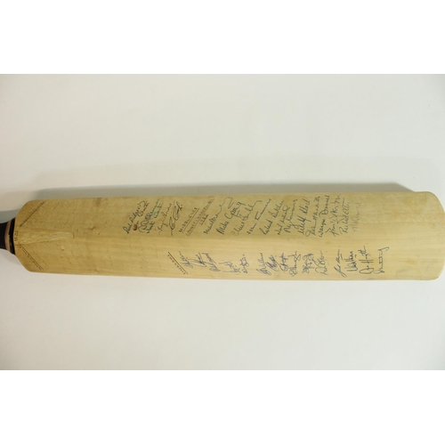 534 - Collection of c1980s signed cricket bats, incl. Sri Lanka and Australia 1981, single bat with multip... 