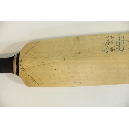 534 - Collection of c1980s signed cricket bats, incl. Sri Lanka and Australia 1981, single bat with multip... 