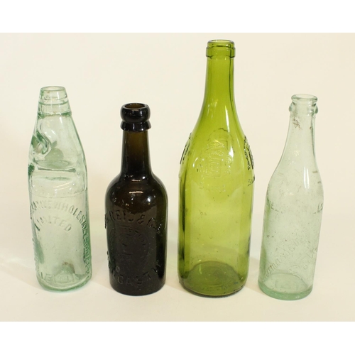 544 - Large collection of assorted glass bottles to include soda water, ale, lemonade etc (3 boxes)