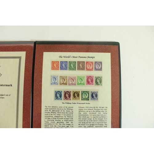 555 - Collection of stamp albums to inc. good album of ER11 mint and regionals, KG VI Westminster Issue 19... 