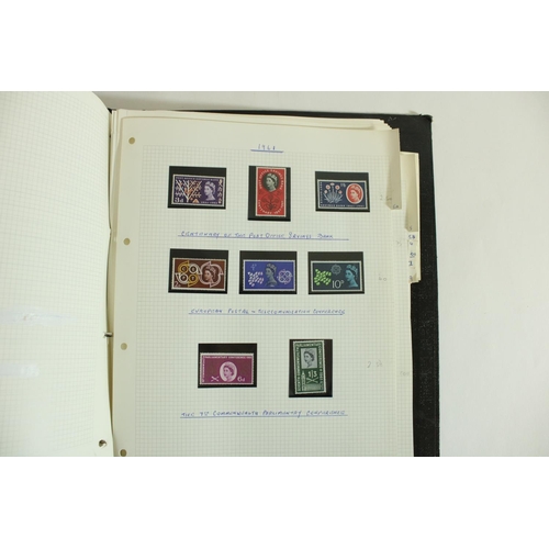 555 - Collection of stamp albums to inc. good album of ER11 mint and regionals, KG VI Westminster Issue 19... 