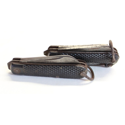 232 - Sailors military issue utility pocket knife by W and S. B of Sheffield, 1949, with sheep foot blade,... 