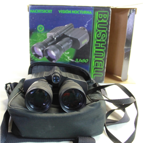 252 - Boxed set of Bushnell night vision binoculars, 3.1x50, in own carrying case