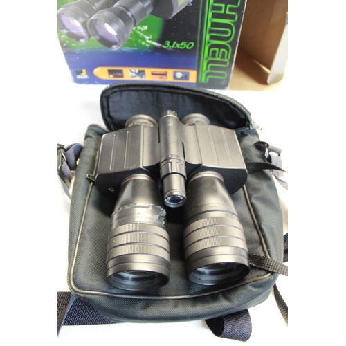 252 - Boxed set of Bushnell night vision binoculars, 3.1x50, in own carrying case