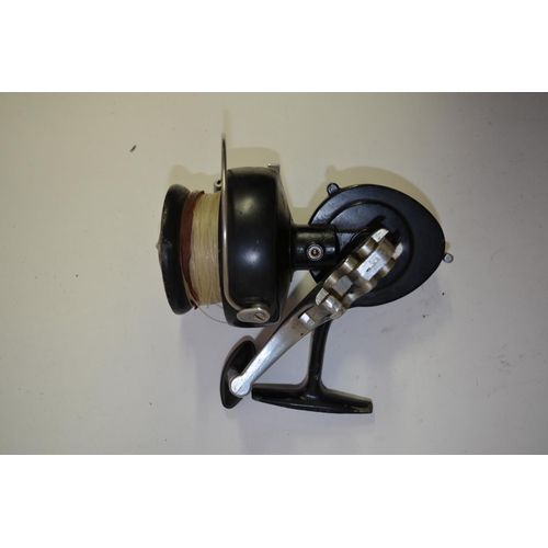 91 - 7 fishing reels, in a brown canvas fishing bag. Condition ranges from poor to good.
A K.P.Merritts I... 