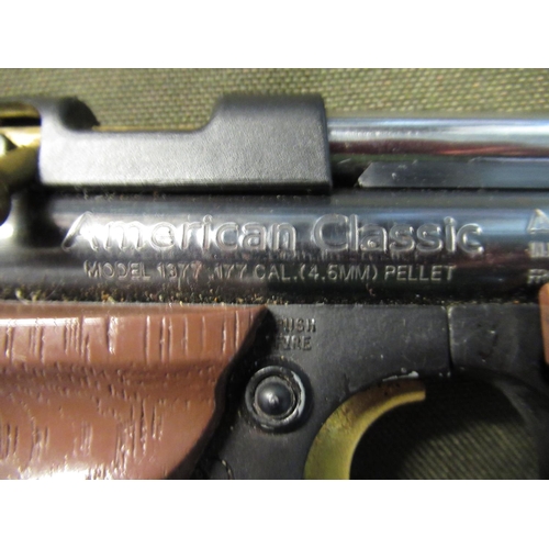 131 - Crossman 1377 American classic .177 bolt action air pistol SN:404B15304 (1977)