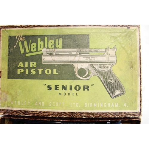 158 - Webley Senior .177 air pistol, in original box