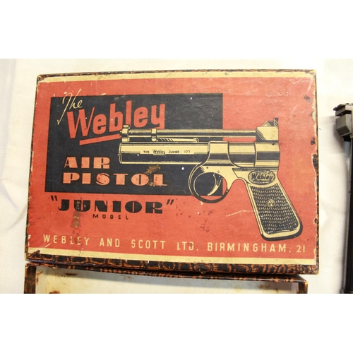 161 - Webley Junior .177 air pistol, in original box