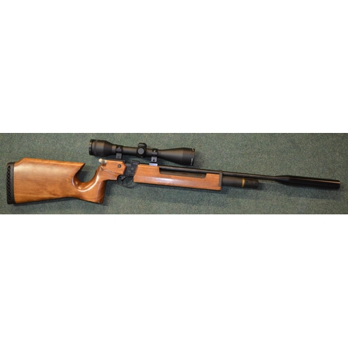 129 - A Czech made CZ S200 sports air rifle with integrated compression tank. Full working order, with sou... 