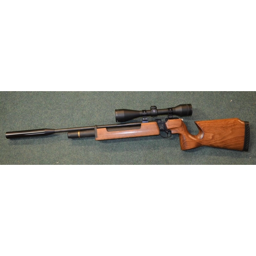 129 - A Czech made CZ S200 sports air rifle with integrated compression tank. Full working order, with sou... 