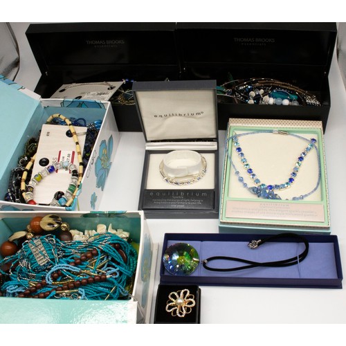 34 - Large collection of costume jewellery including boxed Ronin necklaces and bracelets, boxed Indulgenc... 
