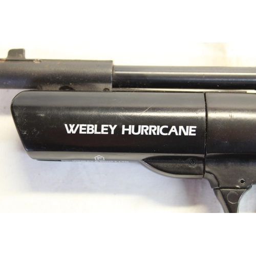 177 - Webley Hurricane .22 over lever air pistol 1.8lb/ft