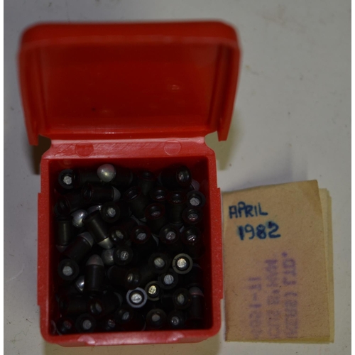 121 - A collection of .177 (4.5mm) airgun pellets from Bisley, Smith & Wesson, Crossman etc. Some tins not... 