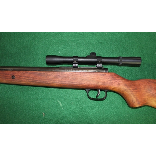 307 - Milbro 636 break barrel .22 air rifle 8.0lb/ft with 4x20 scope barrel length 17inches