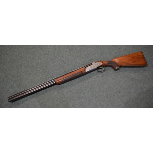 341 - Sabatti over and under twenty gauge ejecting single trigger shotgun SN 24012, barrel length 27.5