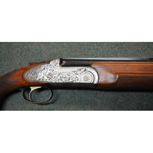 341 - Sabatti over and under twenty gauge ejecting single trigger shotgun SN 24012, barrel length 27.5