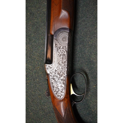 341 - Sabatti over and under twenty gauge ejecting single trigger shotgun SN 24012, barrel length 27.5