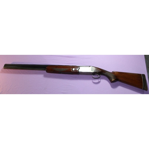 346 - Nikko 5000 12B over and under single trigger ejector shotgun, with 2 3/4 chambers, 26