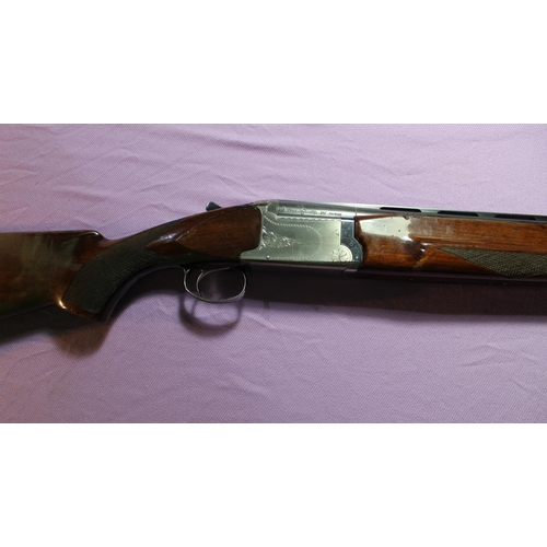 346 - Nikko 5000 12B over and under single trigger ejector shotgun, with 2 3/4 chambers, 26