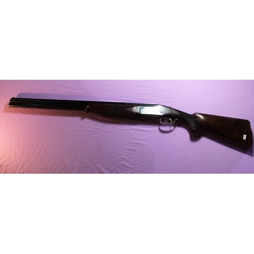 349 - Lanber 12B over and under single trigger ejector shotgun with 27 1/2