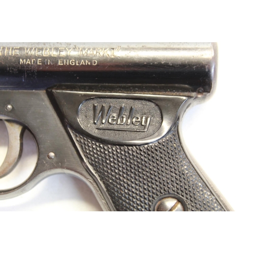 182 - Webley MK1 over lever air pistol 0.8lb/ft