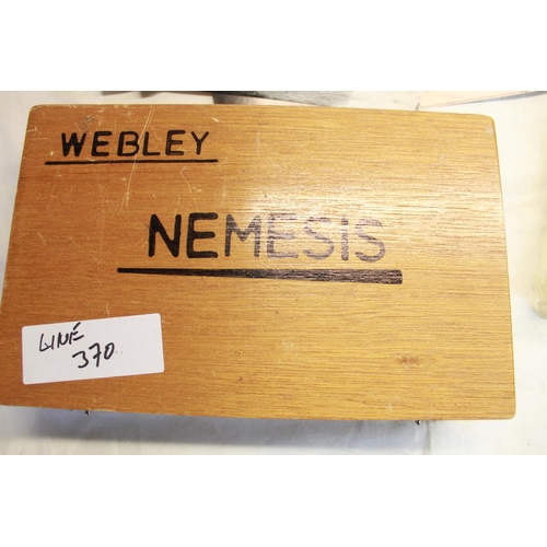 285 - Webley Nemesis pneumatic .177 top loading air pistol 1995-2005 adjustable two stage trigger mechanis... 