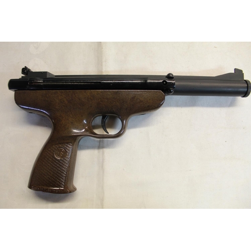 291 - Boxed HS Model 71 side lever repeating .177 BB air pistol 1.2lb/ft