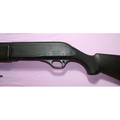 363 - Hatsan Escort magnum 12B semi auto shotgun with black synthetic stock, 27