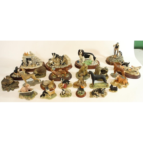 584 - Border Fine Arts animal models incl. Collies, Spaniel, farm animals etc (qty)