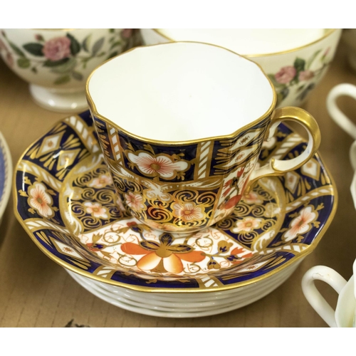 456 - Royal Crown Derby Imari pattern cabinet cup and saucer, red back stamp no. 2451, Wedgwood 