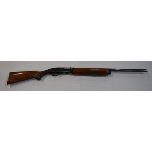 367 - A Remmington 1100 semi automatic 3 shot 12 gauge single barrel shot gun. Serial No M116470V. Barrell... 