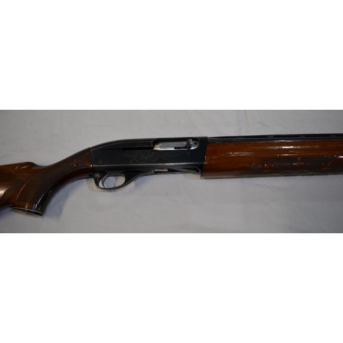 367 - A Remmington 1100 semi automatic 3 shot 12 gauge single barrel shot gun. Serial No M116470V. Barrell... 