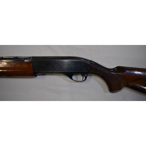 367 - A Remmington 1100 semi automatic 3 shot 12 gauge single barrel shot gun. Serial No M116470V. Barrell... 