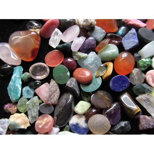 44 - Collection of various cut and uncut semi precious stones