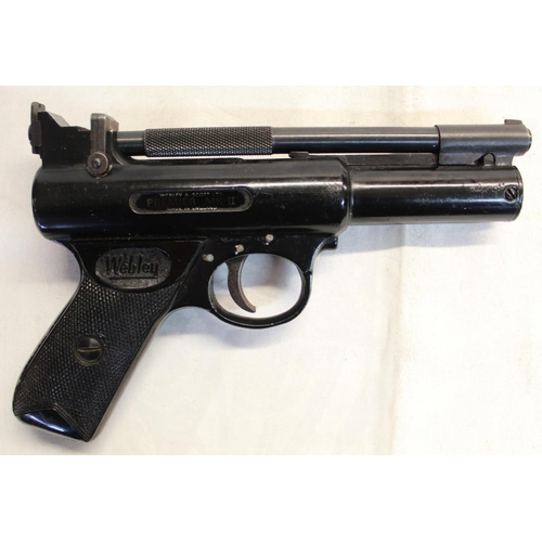 317 - Webley premier mk2 over leaver .177 air pistol SN:29 2.7LB/ft 