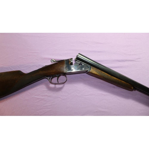 415 - Aya Yeoman 12B side by side ejector shotgun with colour hardened action, 28