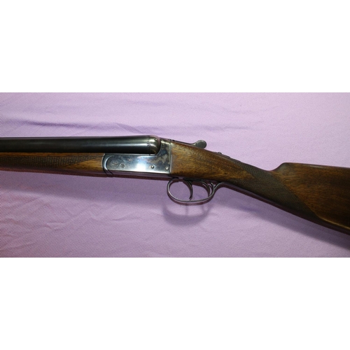 415 - Aya Yeoman 12B side by side ejector shotgun with colour hardened action, 28